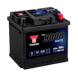 Аккумулятор Yuasa YBX 9000 AGM Start Stop 50Ah R+ 520A